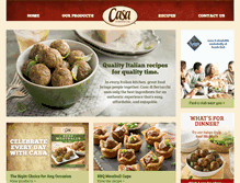 Tablet Screenshot of casameatballs.com